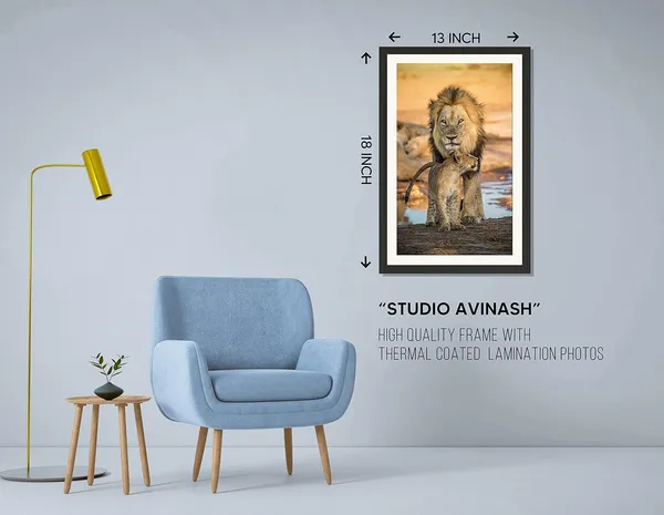 Lioness_and_Cub_Wall_Art_|_Wildlife_Family_Photography_Frame_Without_Glass