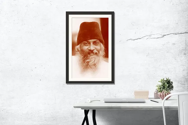 Acharya_Rajneesh_Osho_Sepia_Close_Portrait_Photo_Frame_Without_Glass_|_A_Warmth_From_an_Earlier_Time