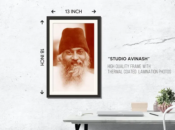 Acharya_Rajneesh_Osho_Sepia_Close_Portrait_Photo_Frame_Without_Glass_|_A_Warmth_From_an_Earlier_Time
