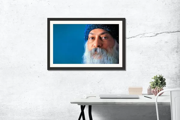 Acharya_Rajneesh_Osho_Blue_Backdrop_Close_Portrait_Photo_Frame_Without_Glass_|_Calm_in_a_Single_Color