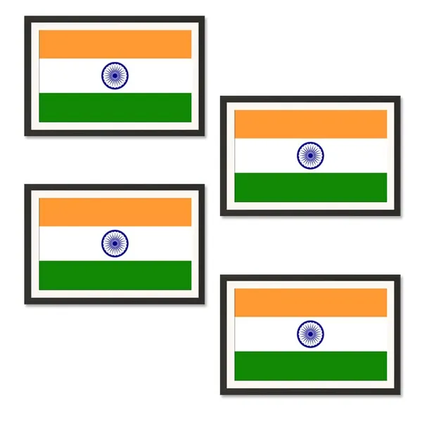 Indian_Tricolor_Flag_Combo_Set_of_4_Without_Glass_|_National_Pride_Wall_Art_Frame
