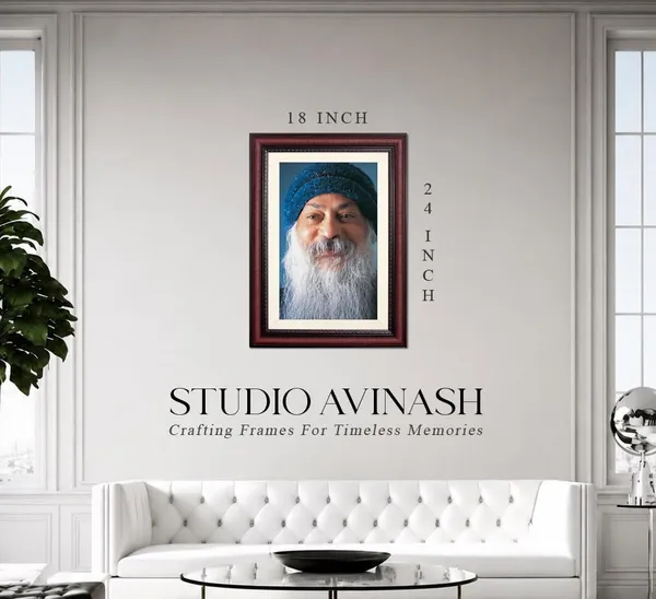 Guru_Osho_Photo_Smiling_Teal_Cap_Frame_Without_Glass