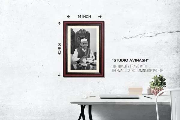 Lal_Bahadur_Shastri_Seated_Portrait_Without_Glass_|_Jai_Jawan_Jai_Kisan_Frame