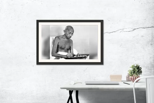 Mahatma_Gandhi_Photo_Download_HD_Style_Frame_Without_Glass_–_Seated_Writing_Wall_Art_for_Study