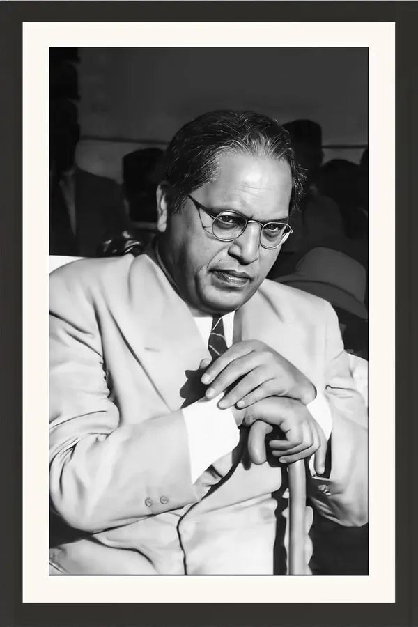 Bhim_Rao_Ambedkar_Photo_Seated_Portrait_Frame_Without_Glass