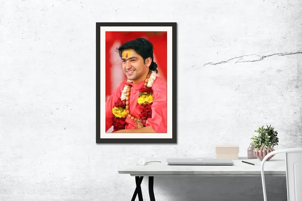 Dhirendra_Krishna_Shastri_Blessing_Portrait_Without_Glass_|_Bageshwar_Dham_Devotion_Frame