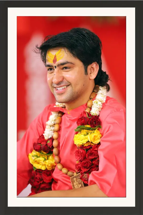 Dhirendra_Krishna_Shastri_Blessing_Portrait_Without_Glass_|_Bageshwar_Dham_Devotion_Frame