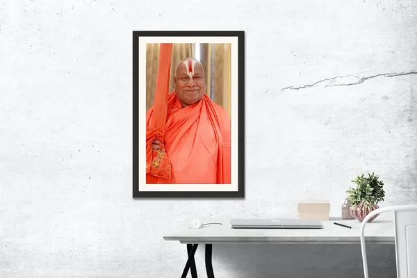 Swami_Rambhadracharya_Ji_Blessing_Portrait_Without_Glass_|_Jagadguru_Devotion_Frame