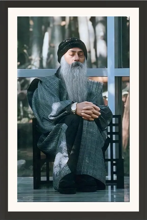 Acharya_Rajneesh_Osho_Glass_Door_Seated_Photo_Frame_Without_Glass_|_Framed_Between_Inside_and_Out