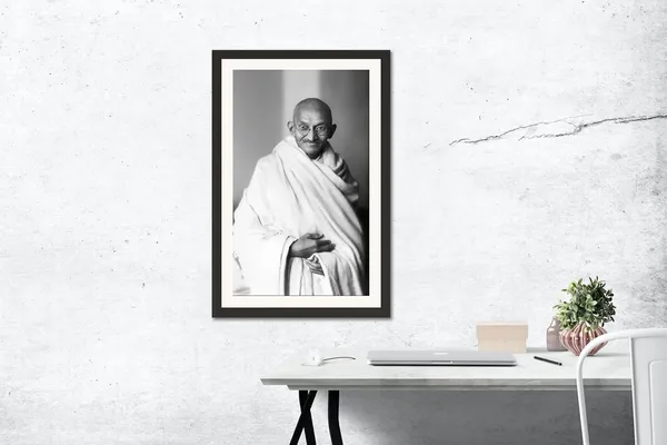 Mahatma_Gandhi_Frame_Photo_Without_Glass_–_Full-Length_Standing_Portrait_for_Office_&_School