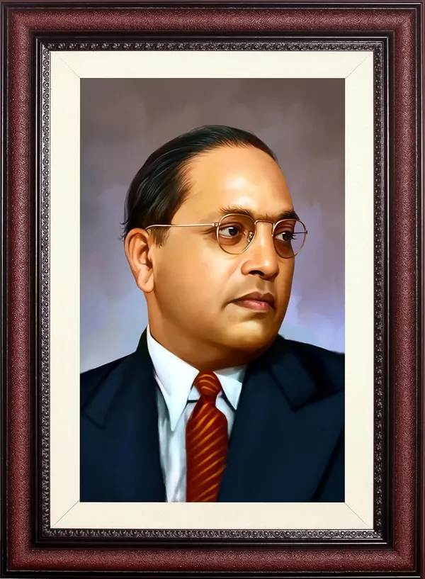 Bhim_Rao_Ambedkar_Photo_Close-Up_Colorized_Portrait_Frame_Without_Glass