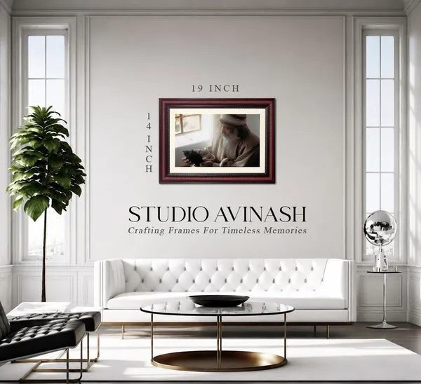 Acharya_Rajneesh_Osho_Reading_Indoors_Photo_Frame_Without_Glass_|_A_Quiet_Study_by_the_Window