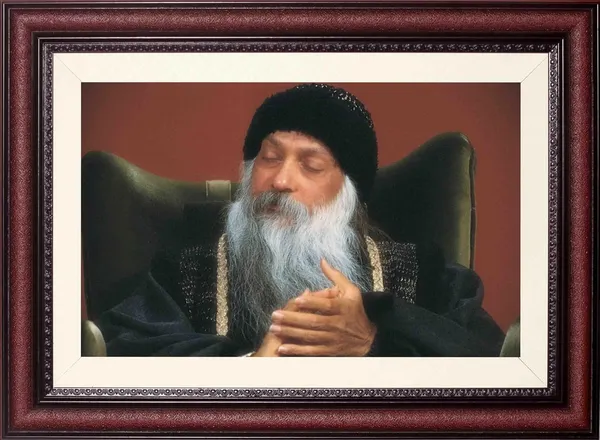 Acharya_Rajneesh_Osho_Seated_Chair_Portrait_Without_Glass_|_Composed_in_Repose_Frame