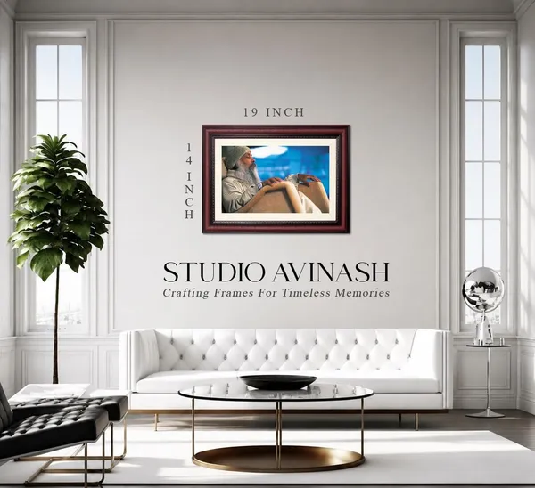 Acharya_Rajneesh_Osho_Reclining_Blue_Photo_Frame_Without_Glass_|_Ease_Wrapped_in_Cool_Tones