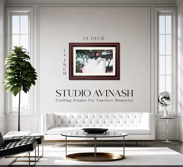 Rajneesh_Osho_Photo_Reclining_Under_Tree_Frame_Without_Glass