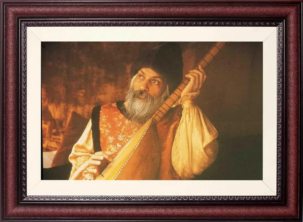 Osho_|_Acharya_Rajneesh_Photo_Playing_Sitar_Frame_Without_Glass