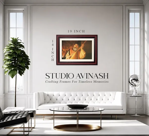 Osho_|_Acharya_Rajneesh_Photo_Playing_Sitar_Frame_Without_Glass
