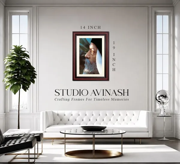 Osho_Rajneesh_Photo_Artistic_Side_Profile_Frame_Without_Glass