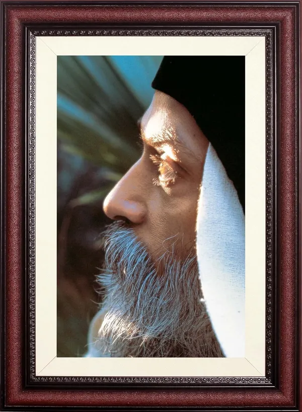 Osho_Rajneesh_Photo_Artistic_Side_Profile_Frame_Without_Glass