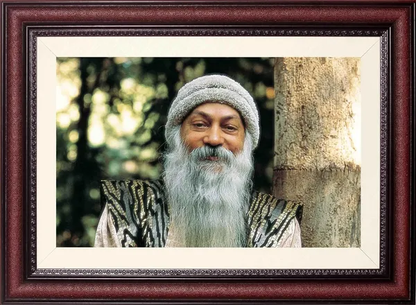 Osho_Photo_Frame_Striped_Robe_Outdoor_|_Frame_Without_Glass_|_Texture_Meets_Tranquility