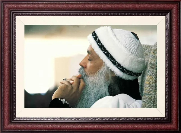Acharya_Rajneesh_Osho_Striped_Cap_Portrait_Without_Glass_|_Quiet_Consideration_Frame
