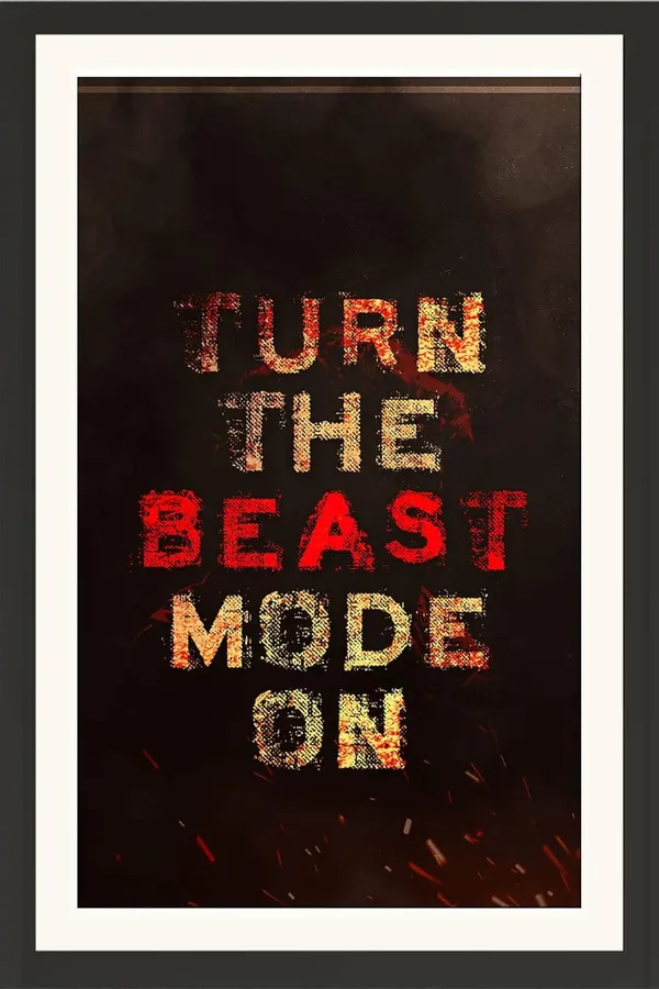 Turn_The_Beast_Mode_On_Gym_Motivational_Quotes_Frame_Without_Glass