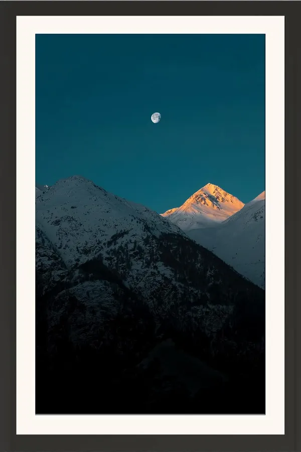 Mountain_Landscape_Wall_Art_Golden_Peak_Moon_Photo_Frame_Without_Glass