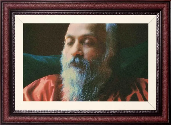 Osho_Rajneesh_Photo_Orange_Robe_Frame_Without_Glass