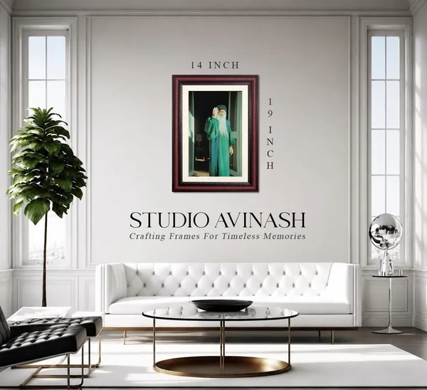 Acharya_Rajneesh_Osho_Standing_Green_Robe_Photo_Frame_Without_Glass_|_Presence_Filling_the_Frame