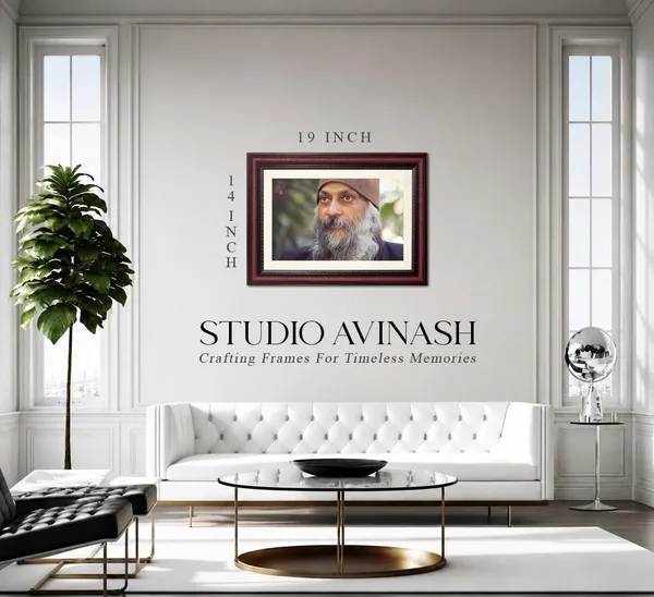 Osho_Rajneesh_Outdoor_Close_Portrait_Without_Glass_|_Nature's_Quiet_Companion_Frame