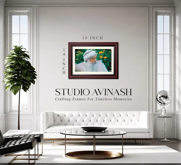 Acharya_Rajneesh_Osho_Marigold_Close_Photo_Frame_Without_Glass_|_Framed_in_Gold_and_Green