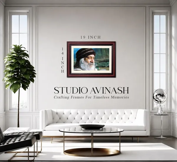 Acharya_Rajneesh_Osho_Blue-Green_Profile_Photo_Frame_Without_Glass_|_A_Calm_Caught_Between_Colors