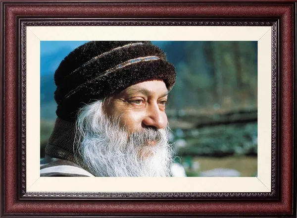 Acharya_Rajneesh_Osho_Blue-Green_Profile_Photo_Frame_Without_Glass_|_A_Calm_Caught_Between_Colors