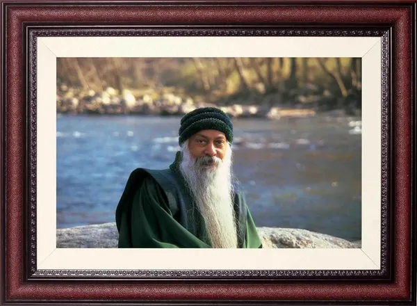 Acharya_Rajneesh_Osho_Seated_by_the_Water_Photo_Frame_Without_Glass_|_Stillness_on_the_Rocks
