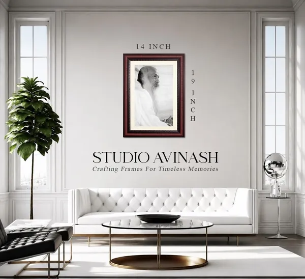 Bhagwan_Osho_Photo_Seated_Side_Profile_Frame_Without_Glass
