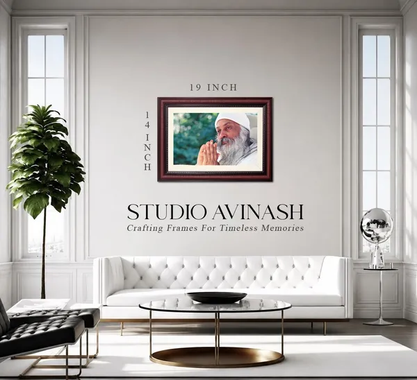 Acharya_Rajneesh_Osho_Close_Garden_Prayer_Without_Glass_|_Nature's_Blessing_Frame