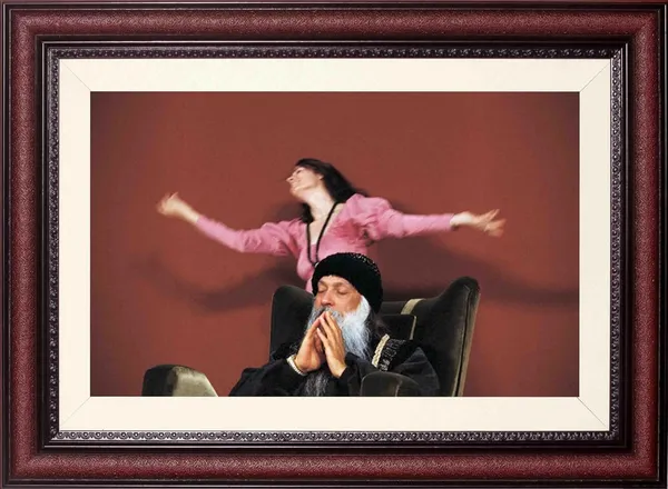 A_Devotee's_Dance_Before_Acharya_Rajneesh_Osho_Photo_Frame_Without_Glass_|_Joy_Given_Freely