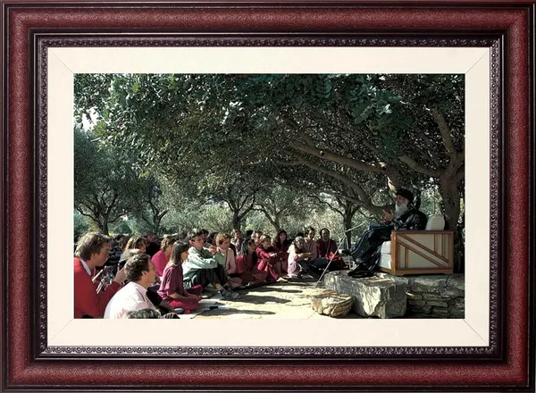 Acharya_Rajneesh_Osho_Outdoor_Discourse_Photo_Frame_Without_Glass_|_Wisdom_Beneath_the_Canopy