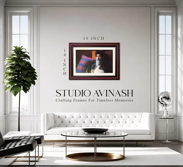 Osho_Rajneesh_Photo_Patterned_Backdrop_Frame_Without_Glass