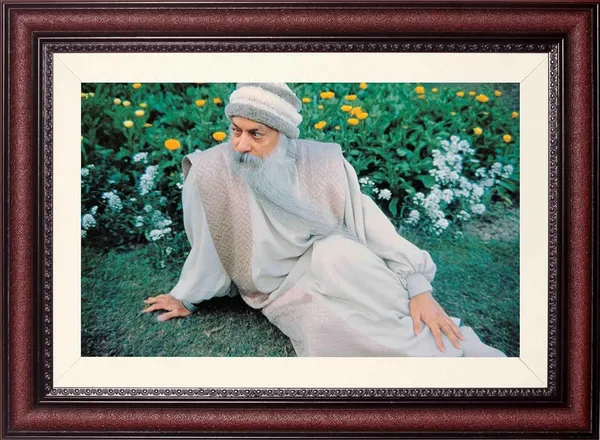 Acharya_Rajneesh_Osho_Grass_Relaxed_Photo_Frame_Without_Glass_|_Leaning_Into_the_Afternoon