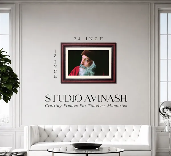 Bhagwan_Rajneesh_Osho_Side_Profile_Frame_Without_Glass