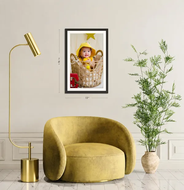 Cute_Baby_Photo_Frame_Basket_Nursery_Wall_Art_Without_Glass