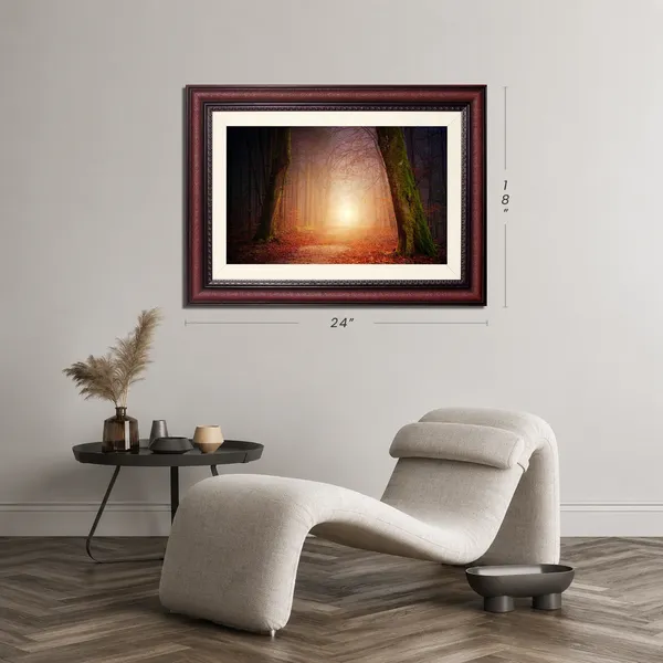 Forest_Wall_Art_Sunlit_Path_Landscape_Photo_Frame_Without_Glass