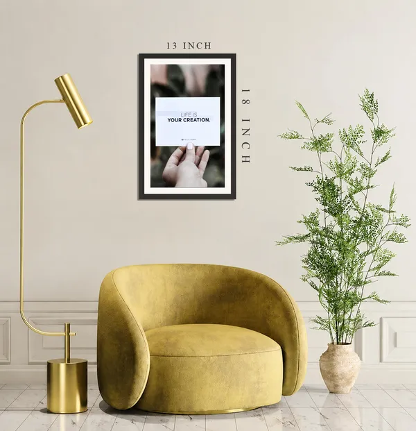 Life_Is_Your_Creation_Positive_Quotes_Photo_Frame_Without_Glass