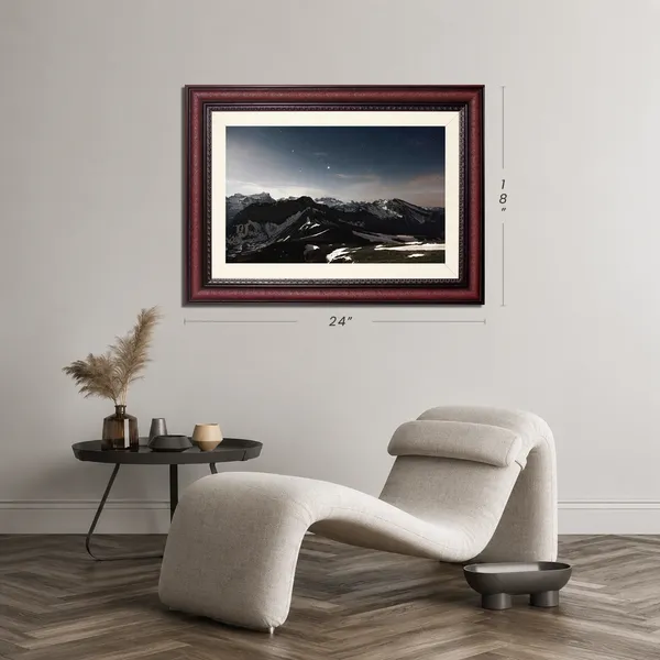 Starry_Night_Mountain_Landscape_Wall_Art_Snow_Range_Photo_Frame_Without_Glass