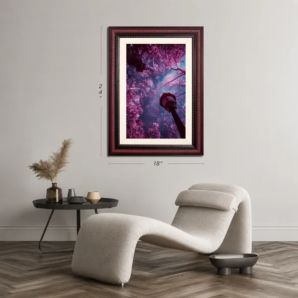Forest_Wall_Art_Pink_Blossom_Dreamy_Landscape_Photo_Frame_Without_Glass