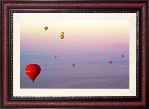 Hot_Air_Balloon_Landscape_Wall_Art_Misty_Sky_Photo_Frame_Without_Glass