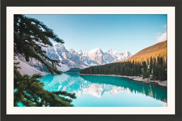 Turquoise_Glacier_Landscape_Wall_Art_Snow_Mountains_Photo_Frame_Without_Glass