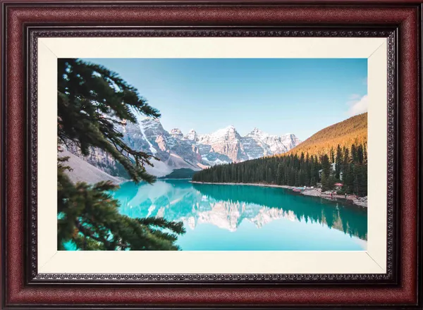 Turquoise_Glacier_Landscape_Wall_Art_Snow_Mountains_Photo_Frame_Without_Glass