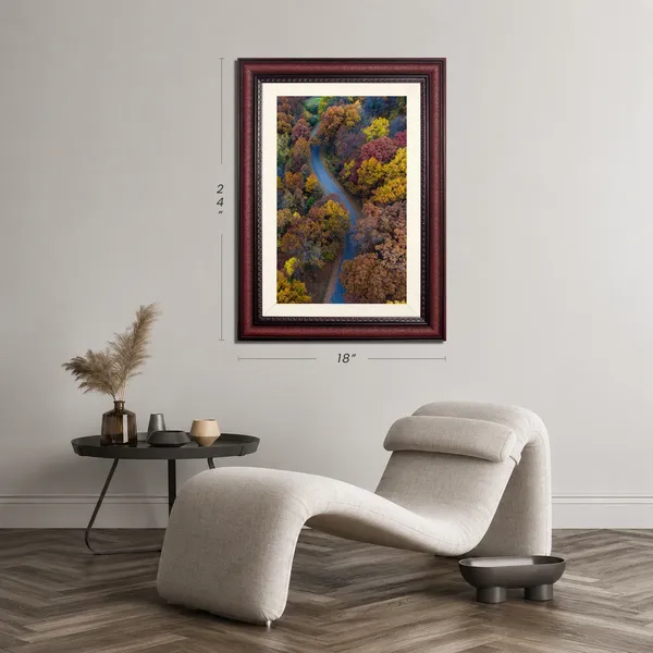 Landscape_Wall_Art_Aerial_River_Autumn_Forest_Photo_Frame_Without_Glass